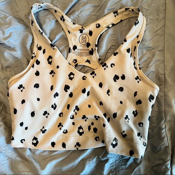 Sage Tops - Sage animal print sports bra / crop top​